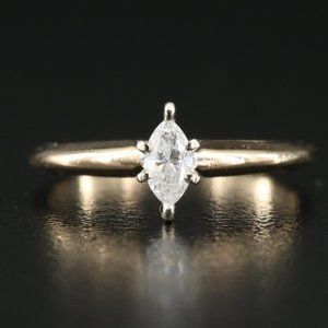 14 K Gold 0.23 ct Solitaire Diamond Ring